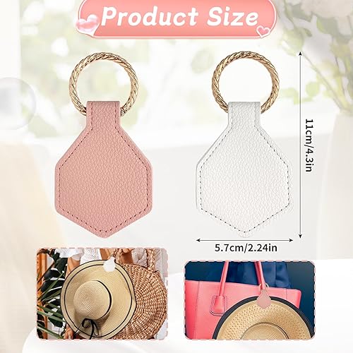 2 Pièces Pinces à Chapeau pour Voyage sur Sac, Clip de Chapeau Magnétique Clip de Chapeau en Cuir Clip de Support de Chapeau pour accrocher des Chapeaux sur le Sac à Main, Bagage, Sac Fourre-Tout - Nail Gallerys