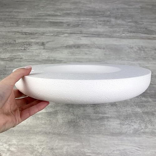 Lealoo Demi-Anneau/Couronne polystyrène à Fond Plat, 30 cm, Haute densité - Nail Gallerys