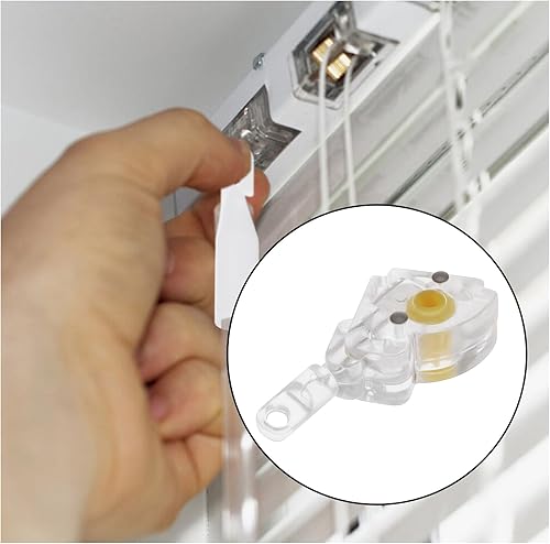 Briny River Lot de 2 baguettes d'inclinaison en métal de 25 mm pour stores vénitiens à lattes de 25 mm - Nail Gallerys