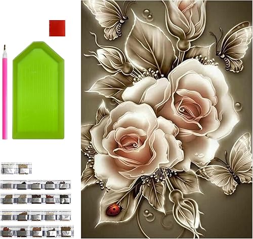 MeYuxg 5D DIY Diamond Painting Strass Kit Complet, Diamond Painting Enfant Adultes, Broderie Diamant Kit Peinture Diamant 5D Mur Autocollant Décor 30x40 cm - Nail Gallerys