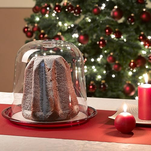 Omada Design Porte-panettone/gateau composé d'un plateau, de différentes couleurs et d'une cloche préservant la fraîcheur - Nail Gallerys