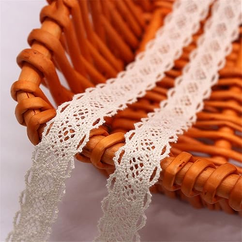 GIVBRO Ruban en dentelle avec bordure en dentelle, tissu vintage pour mariage, couture, vêtements, emballage cadeau, décoration, 1,5 cm, 4,7 m - Nail Gallerys