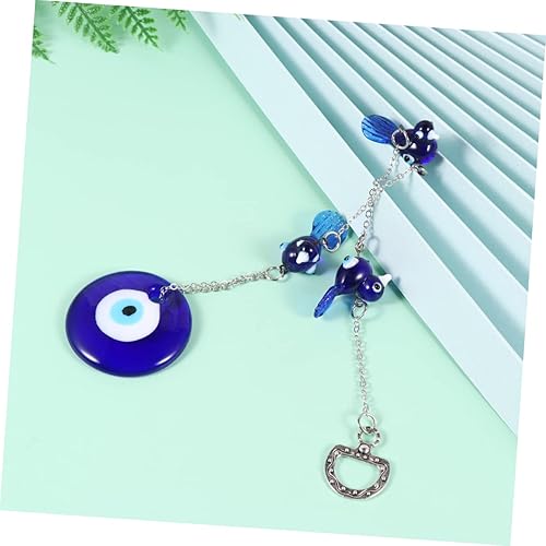 MAGICLULU 1Pièce Pendentif Mural Oeil Bleu Décoration Murale Hirondelles Et Yeux De Diable Ornement Équilibrant pour Maison Et Bleu - Nail Gallerys