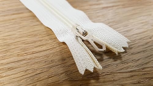 Prym - Fermeture Eclair Z51, Nylon, écru, 30cm - Nail Gallerys