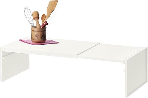 Organiseur d'étagère Extensible pour placards, empilables, Extensibles, pour économiser de l'espace, Rangement de Cuisine, antidérapant, Robuste, Organisateur d'évier - Nail Gallerys