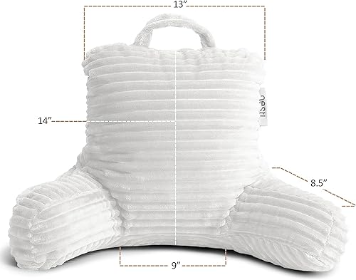 Clara Clark Oreiller de Lecture pour Enfants – Oreiller de Dossier pour s'asseoir dans Le lit, Oreiller de lit en Peluche pour s'asseoir dans Le lit, Coussin de Lecture pour Enfants, Oreiller de - Nail Gallerys