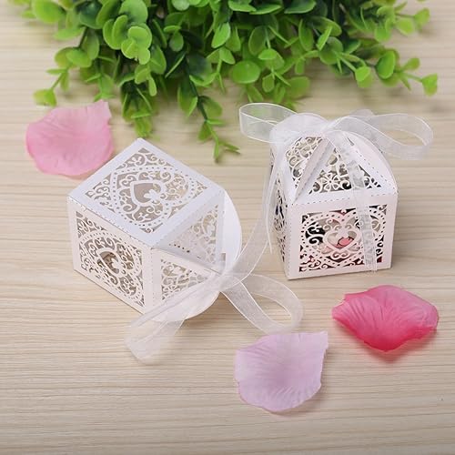 GHB 100PCS Boîte à Dragées Contenant Dragées Ballotin en Papier pour Marriage/Baptême/Anniversaire - Nail Gallerys