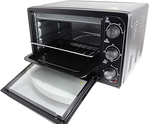 Bastilipo - Four de bureau de 23 litres, 1500 W, minuteur, modèle Roma Black - Nail Gallerys