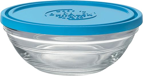 Duralex - Saladier Rond 14cm avec couvercle Bleu Lys - Nail Gallerys