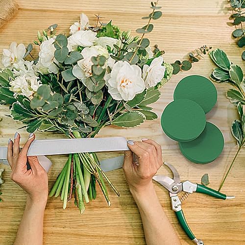 Gree Blocs de fleurs, bloc vert pour fleurs artificielles - Pierres en mousse vertes rondes pour fleurs artificielles - Blocs de mousse décoratifs pour mariage, anniversaire, maison et jardin - Nail Gallerys