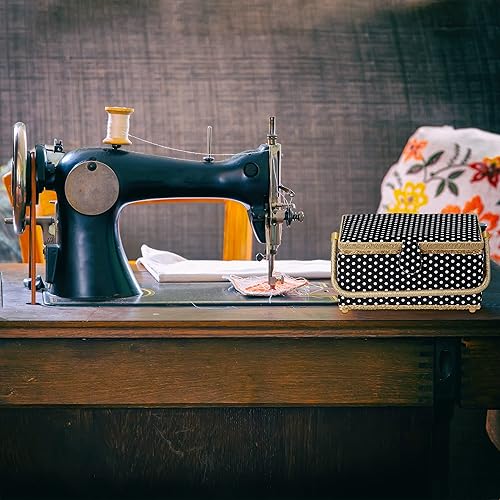 Relaxdays Boîte à Couture, sans Contenu, entoilage Amovible, Couvercle, Portable, Design coloré, Panier, colorée - Nail Gallerys