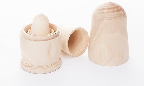 esnado, Matriochka en bois brut à peindre 3 pièces - Nail Gallerys