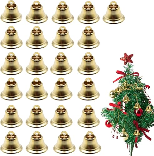 Lot de 25 clochettes pour bricolage, décoration, petit carillon éolien, clochettes à vent, clochettes à suspendre, décoration de festival - Nail Gallerys