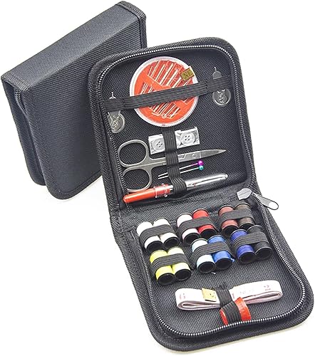 Kit de couture avec fils, aiguilles, ciseaux, ruban à mesurer, boutons, kit de couture pour voyage, bricolage, broderie, outil de couture pour la maison gadget - Nail Gallerys