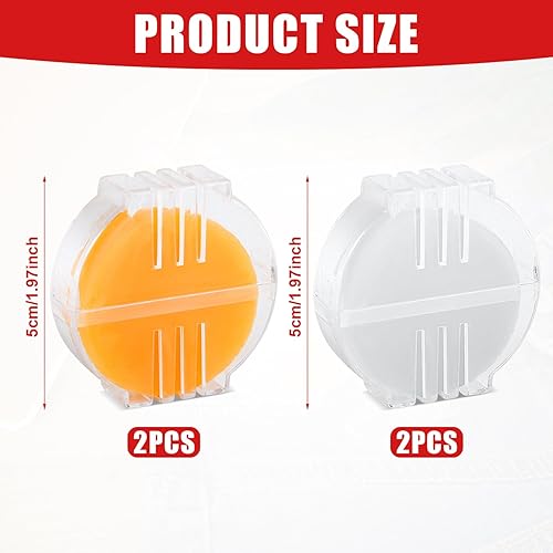 4pcs Conditionneur de Fil de Cire d'Abeille, Cire pour Fil Broderie avec Boîte en Plastique Cire pour Fil à Broder Cire d'Abeille pour Couture Matelassage le Fil de Renforcement (Jaune et Blanc) - Nail Gallerys