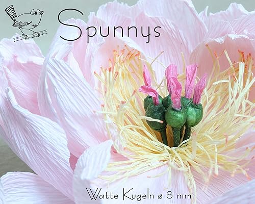 SPUNNYS Lot de 100 boules en ouate de cellulose ø 8 mm - Nail Gallerys