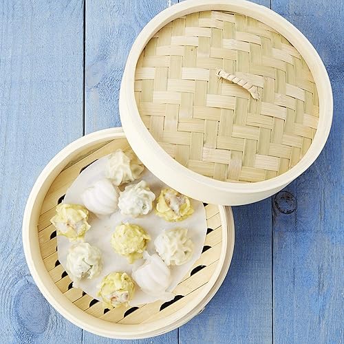 Point-Virgule Mixte Stoommanden Panier Vapeur En Bambou 21cm, Marron, N.A. EU - Nail Gallerys