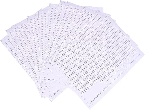 Sharplace Autocollants de Numéro de Couleur de Fil à Broder DMC pour étiquette Vierge de Peinture Au Diamant - Nail Gallerys