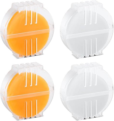 4pcs Conditionneur de Fil de Cire d'Abeille, Cire pour Fil Broderie avec Boîte en Plastique Cire pour Fil à Broder Cire d'Abeille pour Couture Matelassage le Fil de Renforcement (Jaune et Blanc) - Nail Gallerys