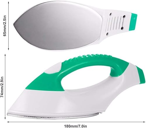 Petit Fer à vapeur Fer à repasser électrique Mini fer à repasser à vapeur portable Fer à semelle portable pour voyage à domicile - Poignée ergonomique, léger, compact - Nail Gallerys