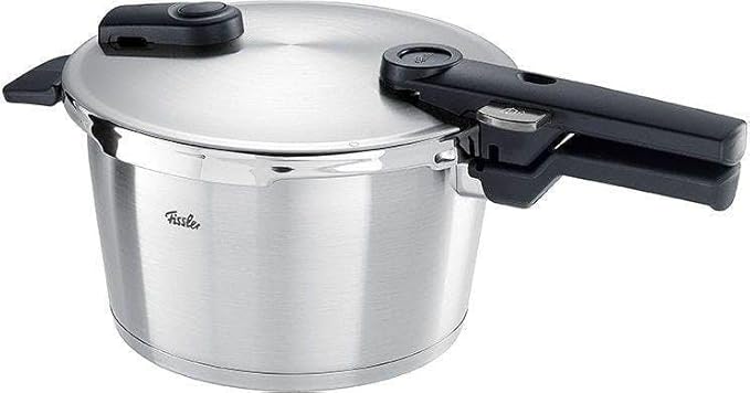Fissler Vitaquick Premium Jeu D’autocuiseurs, 2 Pièces (2 Autocuiseurs Avec Couvercle Métallique 3,5 l + 6 l, 1 Couvercle Supplémentaire En Verre), Compatible Induction - Nail Gallerys