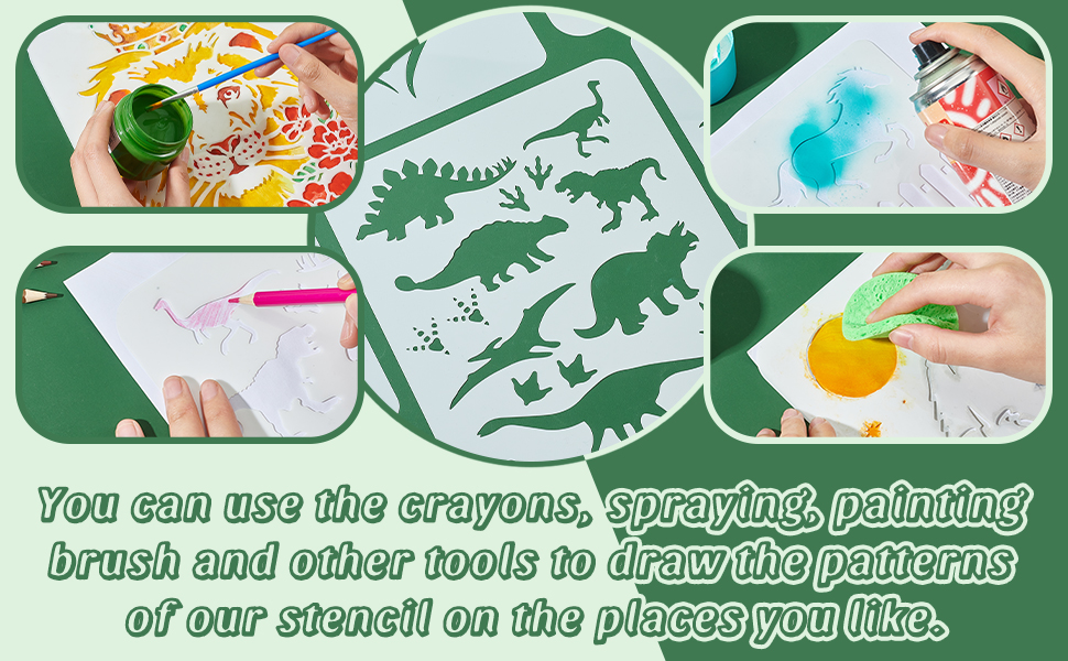 Différentes façons d'utiliser le pochoir de peinture