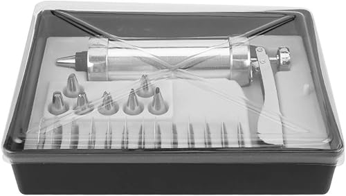 AMONIDA Kit de Presse à Biscuits, buse de pâtisserie en Alliage d'aluminium de qualité Alimentaire, Outil de Bricolage pour Fabricant de Biscuits durables, boulangeries de Cuisine et mag - Nail Gallerys