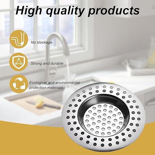 Filtre Evier, 4Pcs Tamis en Acier Inoxydable, Filtre Evier Cuisine, Evier Filtre en Acier Inoxydable, Filtre de Vidange pour Evier, Filtre Anti-Obstruction - Nail Gallerys