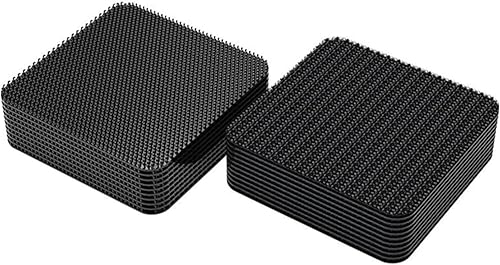 Lot de 10 paires de bandes Velcro autocollantes double face pour textiles et tissus - 50 x 50 mm - Avec adhésif haute performance - Idéal pour le bricolage, l'artisanat et la maison - Nail Gallerys