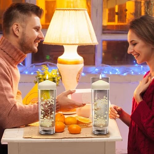 YWNYT Lot de 50 guirlandes de perles artificielles pour bougies flottantes, centre de table, guirlande de perles artificielles, décoration pour mariage, salle à manger, fête, décoration d'intérieur - Nail Gallerys