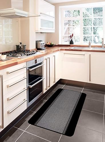 William Armes Dandy Kilkis Couloir de Cuisine Lavable, 180 cm de Longueur x 67 cm de Largeur, Polypropylène, Noir, 180 x 67 x 1 cm - Nail Gallerys