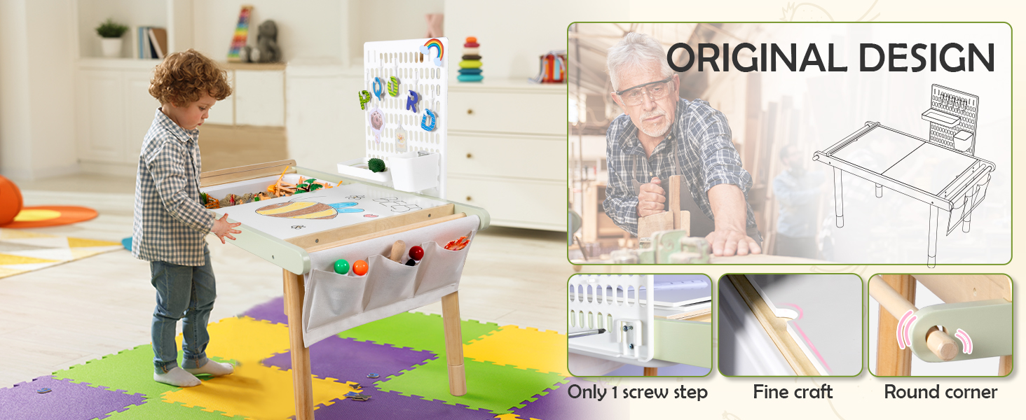 Table Sensorielle en Bois