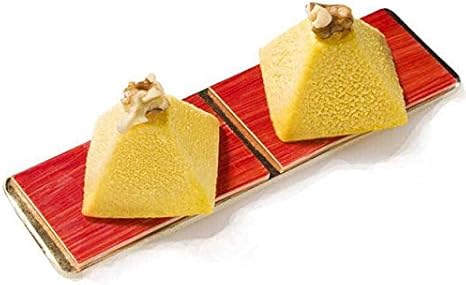 silikomart | SF006 Moule en Silicone pour PYRAMID Monoportions, antiadhésif, 6 cavités, Lot de 1 Moule à gâteau, 71 x 71 h 40 mm, Made in Italy - Nail Gallerys