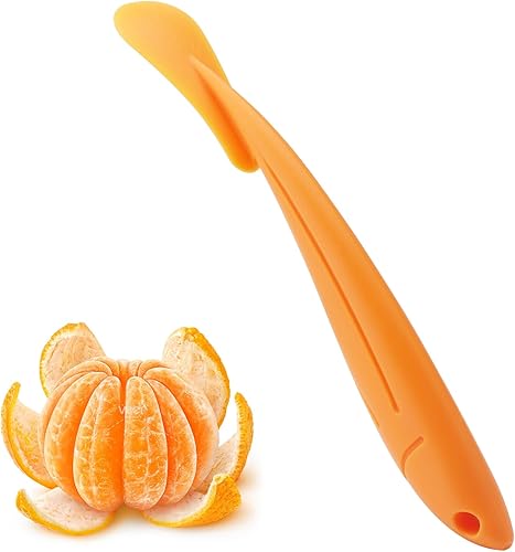APOMOONS Éplucheur d'orange 1 pièce, epluche orange Éplucheur plastique Orange, manche long Éplucheur de mandarines pour citrons, oranges (18x2.5CM) - Nail Gallerys