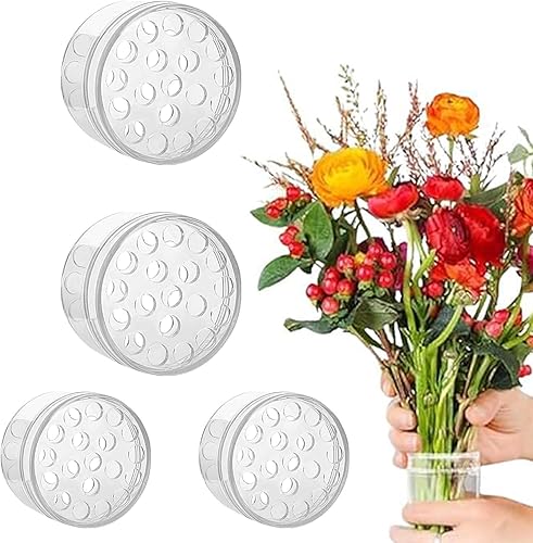TREABEAR 4PCS Twister de Bouquet for Arrangement Floral,Support de Tige en Spirale Ikebana,Support de Tige en Spirale Transparent pour Fleurs,Support d'Arrangement Floral de Fleurs DIY,Bouquet Twister - Nail Gallerys