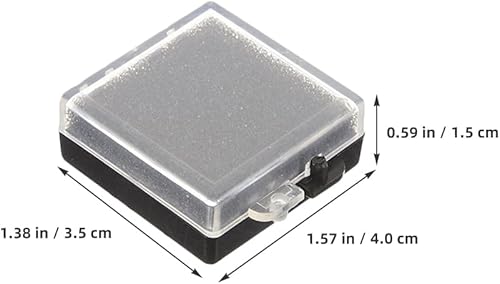 Abaodam Boîte De Rangement Antistatique 4 Pièces Avec Organiseur Pour Composants Électroniques Numériques Petit Présentoir De Protection Pour Broches Et Badges Étui En Plastique Noir - Nail Gallerys