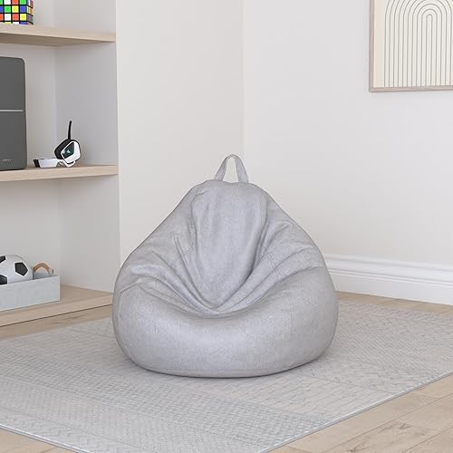 Geagodelia Housse de Pouf Poire Doublure Sac Haricot Paresseux Couverture de Pouf Fauteuil Poire Inclinable sans Remplissage - Nail Gallerys