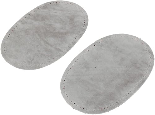 B Baosity Patchs Ovale Tissu de Suède Applique à Coudre Protection de Coude Genou Bleu Gris - Nail Gallerys