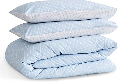 LERUUM Parure Housse De Couette 220x240 Coton Adulte 2 Personnes Réversible Gris Rayé Géométrique Parure De Lit avec 2 Taies d'oreiller - Nail Gallerys