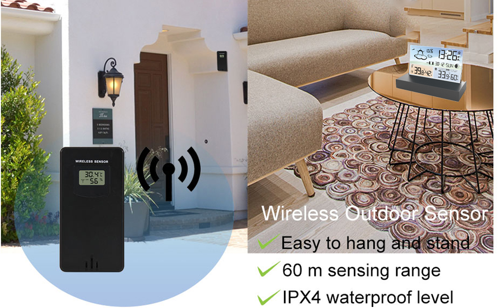 station météo avec capteur sans fil