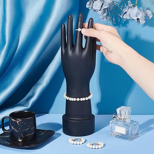 PandaHall Présentoir à main, Organisateur d'affichage de gants Modèle de main Main de mannequin Porte-bracelet à bijoux pour bague, bracelet, gants de mariage, présentoir à bijoux, 7.5x7.5x11cm - Nail Gallerys