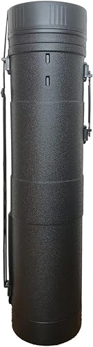 ARK Tube télescopique extra large et robuste avec poignée de transport extensible et poignée de transport Noir 18,5 x 106 cm-177 cm - Nail Gallerys