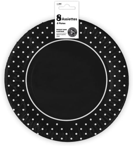 surprisez vous ASSIETTES X 8 FESTIVES 18CM JAUNE - Nail Gallerys