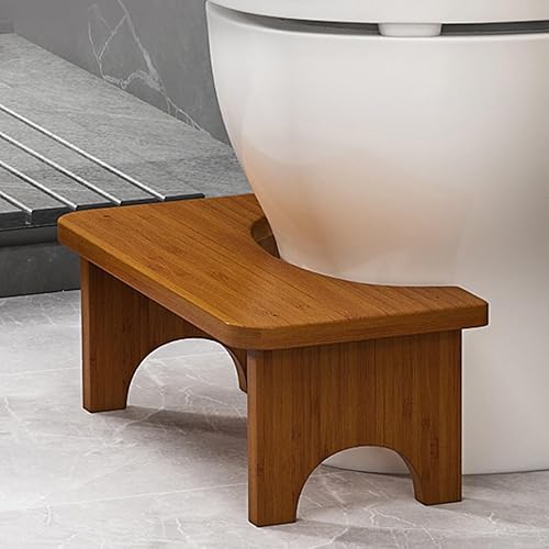 Mafagwre Tabouret De WC pour Adultes, Tabouret De Toilette en Bois, Marches De Toilette en Bois Physiologique, Toilette Squatty Bois, Tabouret Toilette pour Adultes, Repose Pied Toilette (A) - Nail Gallerys