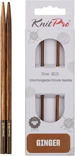 KnitPro K31201 31201 Pointe à Aiguilles, Bois, Naturel/Marron, 3 mm, Natur/Braun - Nail Gallerys
