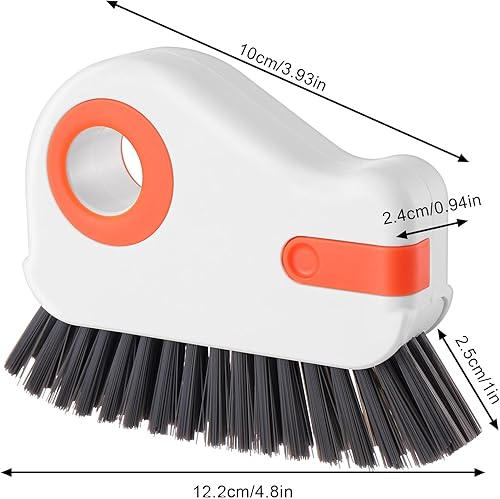 Outil de Nettoyage 2 en 1 Pour Rails et Rainures de Fenêtre - Brosse Pour Coins - Pour Porte Coulissante, Douche, Baignoire - Nail Gallerys