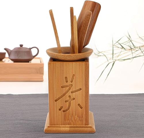 Glomora Services à Thé,Service à Thé Chinois Gongfu Six Pièces Avec à Thé Chinois Traditionnel Ensemble D'outils De Service a The En Aiguille à Thé, Cuillère, Pince Et Seau - Nail Gallerys