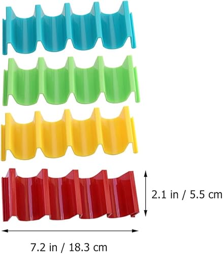 PRETYZOOM Lot De 4 Supports À Tacos Compacts en Plastique pour Restaurant Et Maison - Nail Gallerys