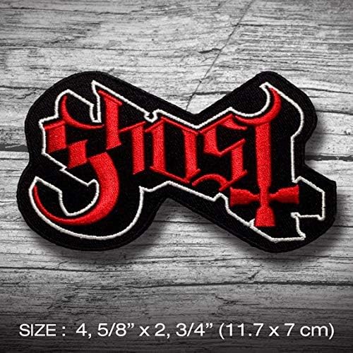 Ghost ny Rocker Écusson Patch en fer brodé sur accessoire - Nail Gallerys