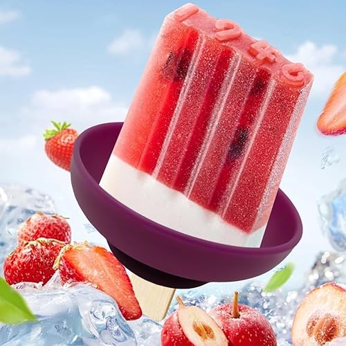 Porte-glace en silicone for enfants, porte-glace anti-goutte, porte-glace réutilisable en silicone, porte-glace sans BPA, passe au lave-vaisselle, porte-glace anti-goutte for adultes et enfants(4pcs) - Nail Gallerys